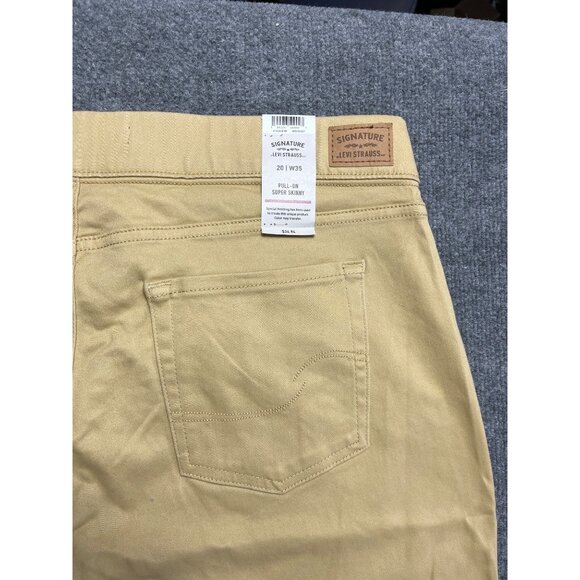 Signature By Levi Strauss Womens Pull-On Super Skinny Pants Size 20W 35 - Picture 4 of 8